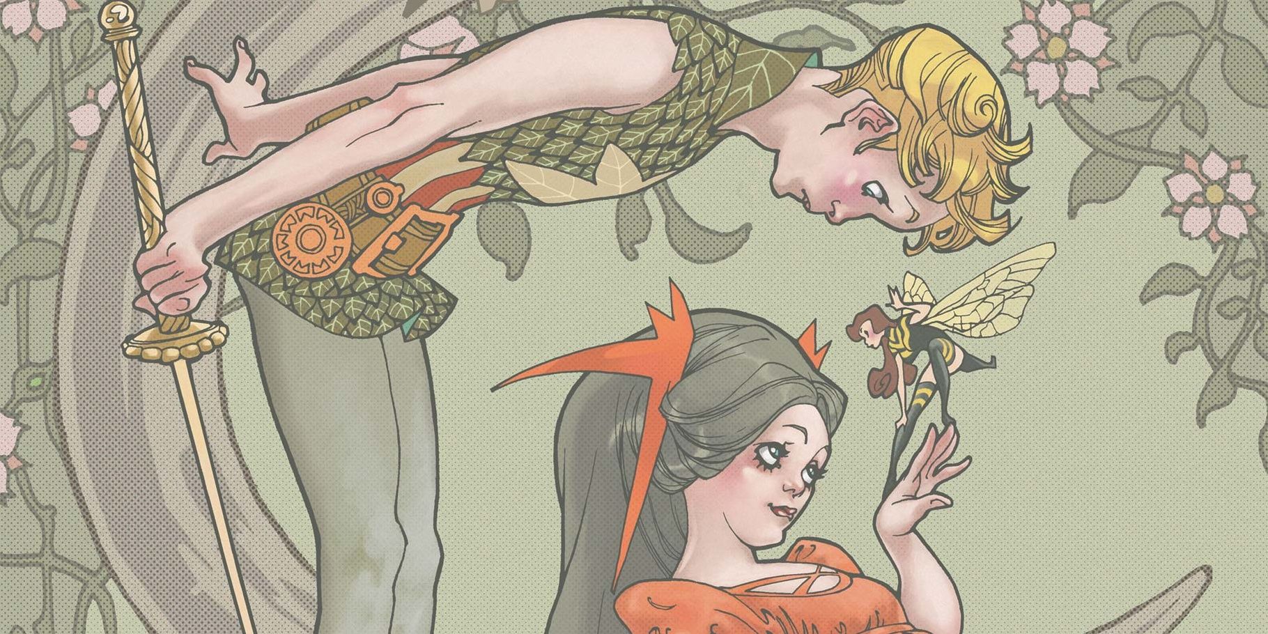 Capa de quadrinhos recortada dos contos de fadas da edição 1 dos Vingadores