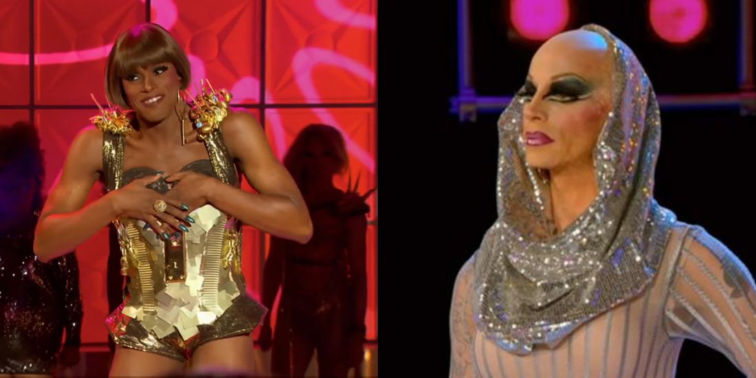 Split Image Dida Ritz and The Princess performing on RPDR