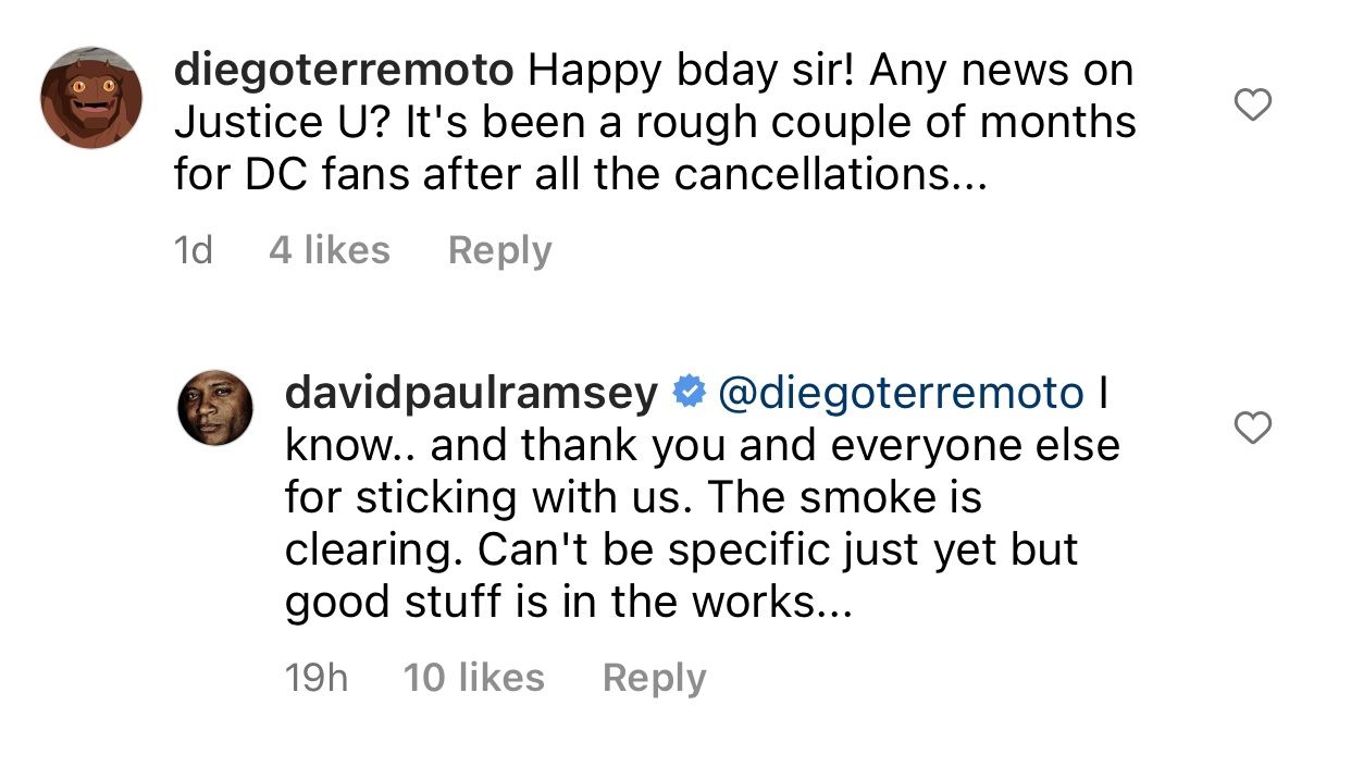 David Ramsey Instagram post