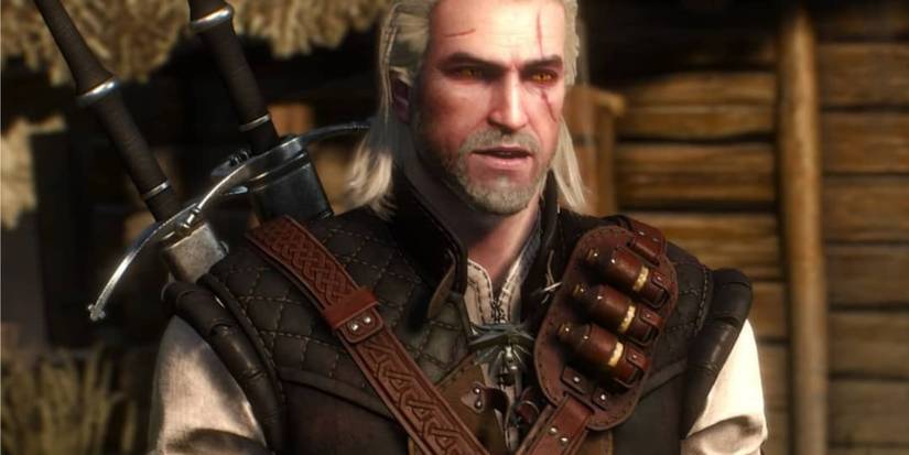 ג'רלט לובש את סט השריון Manticore ב-The Witcher 3.
