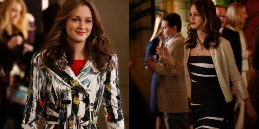Split image of Blair in "The Grandfather" episode of Gossip Girl