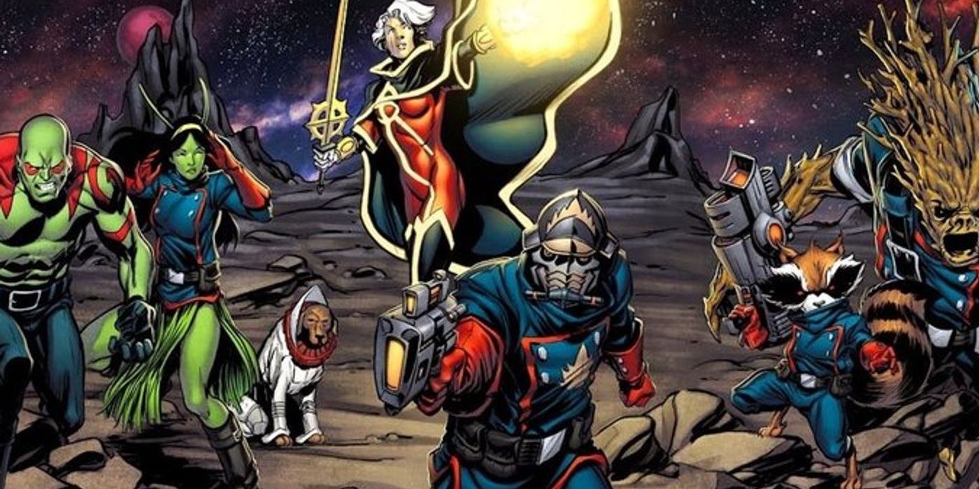 Trajes originais dos quadrinhos dos Guardiões da Galáxia