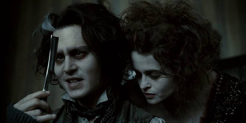 Johnny Depp and Helena Bohnam Carter in Tim Burton's Sweeny Todd