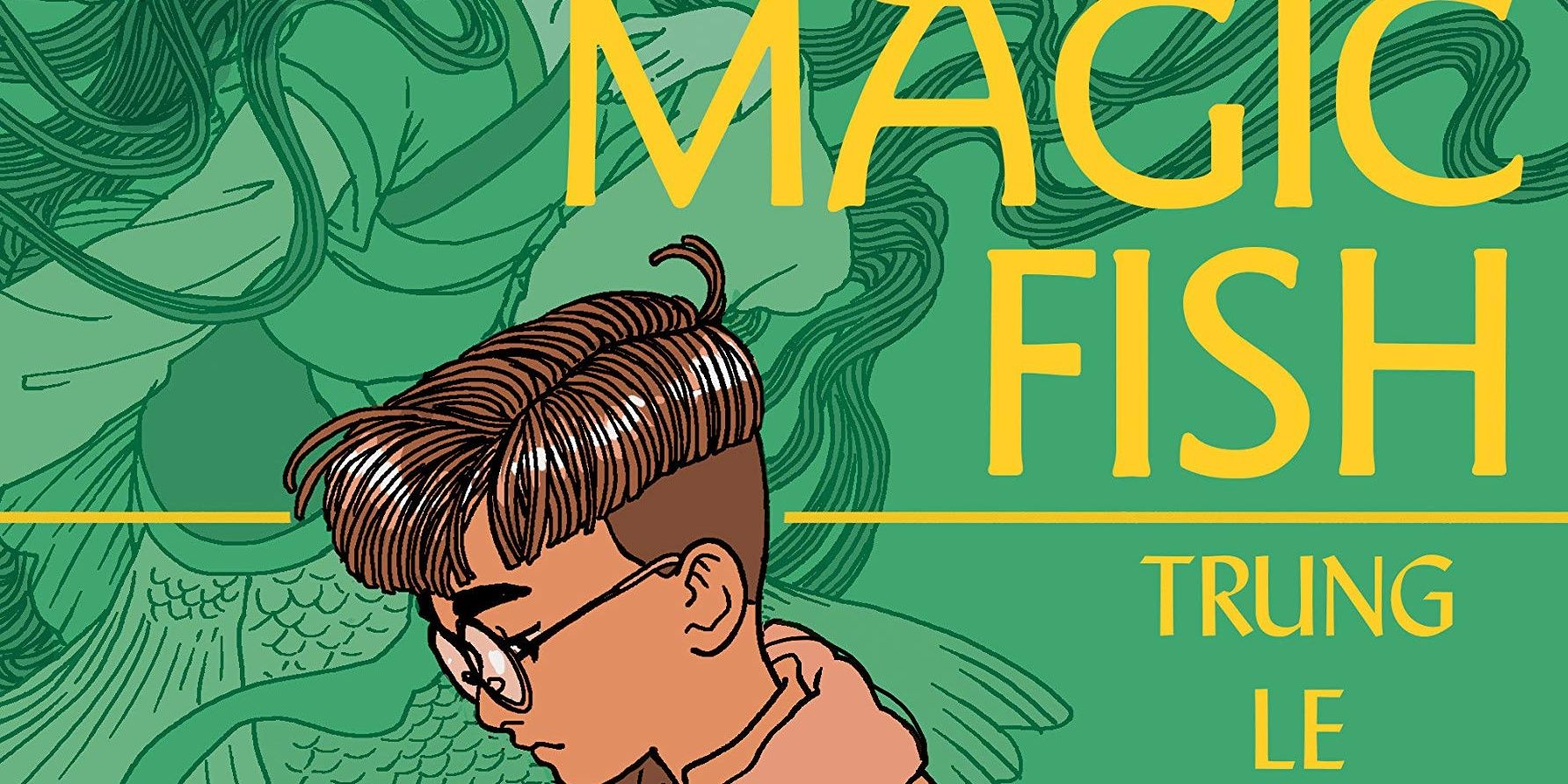 Cropped The Magic of Fish Comic Cover em verde