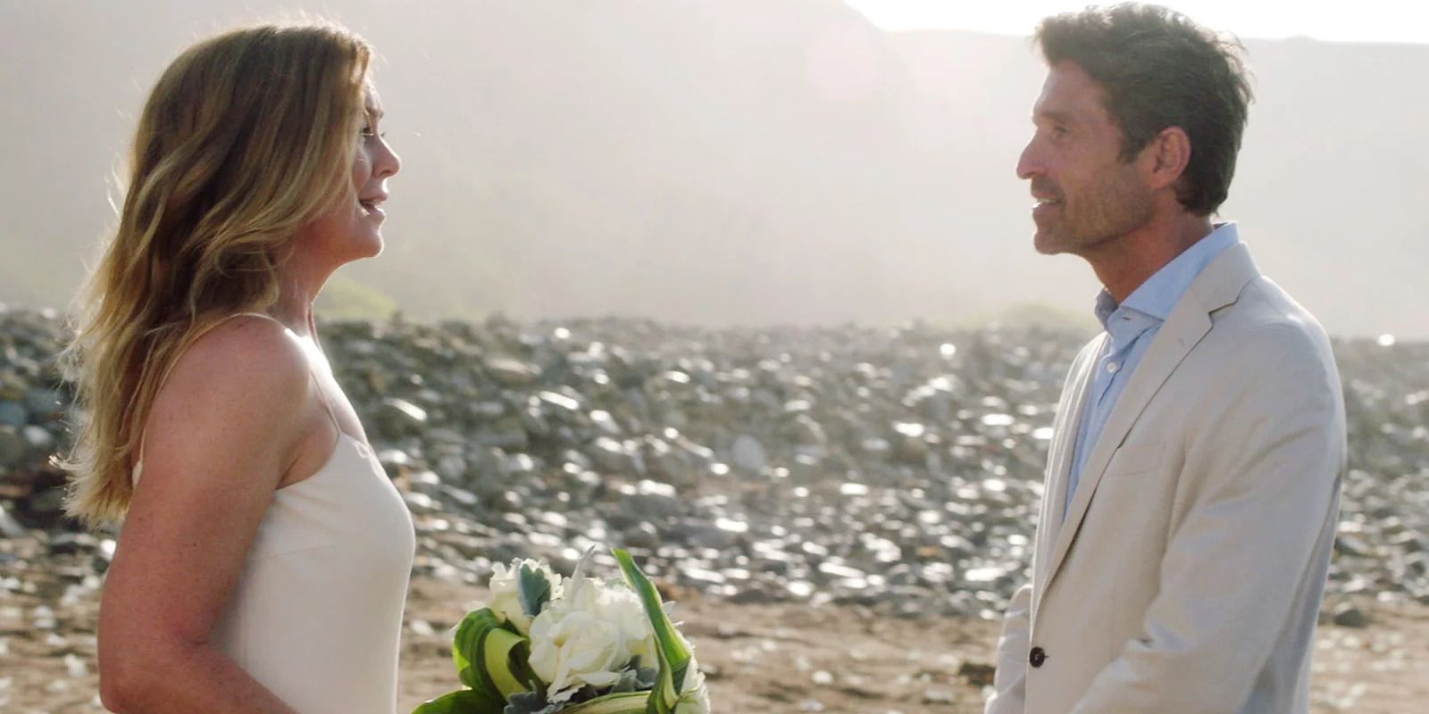 Meredith And Derek's Beach Wedding In Grey's Anatomy Season 17