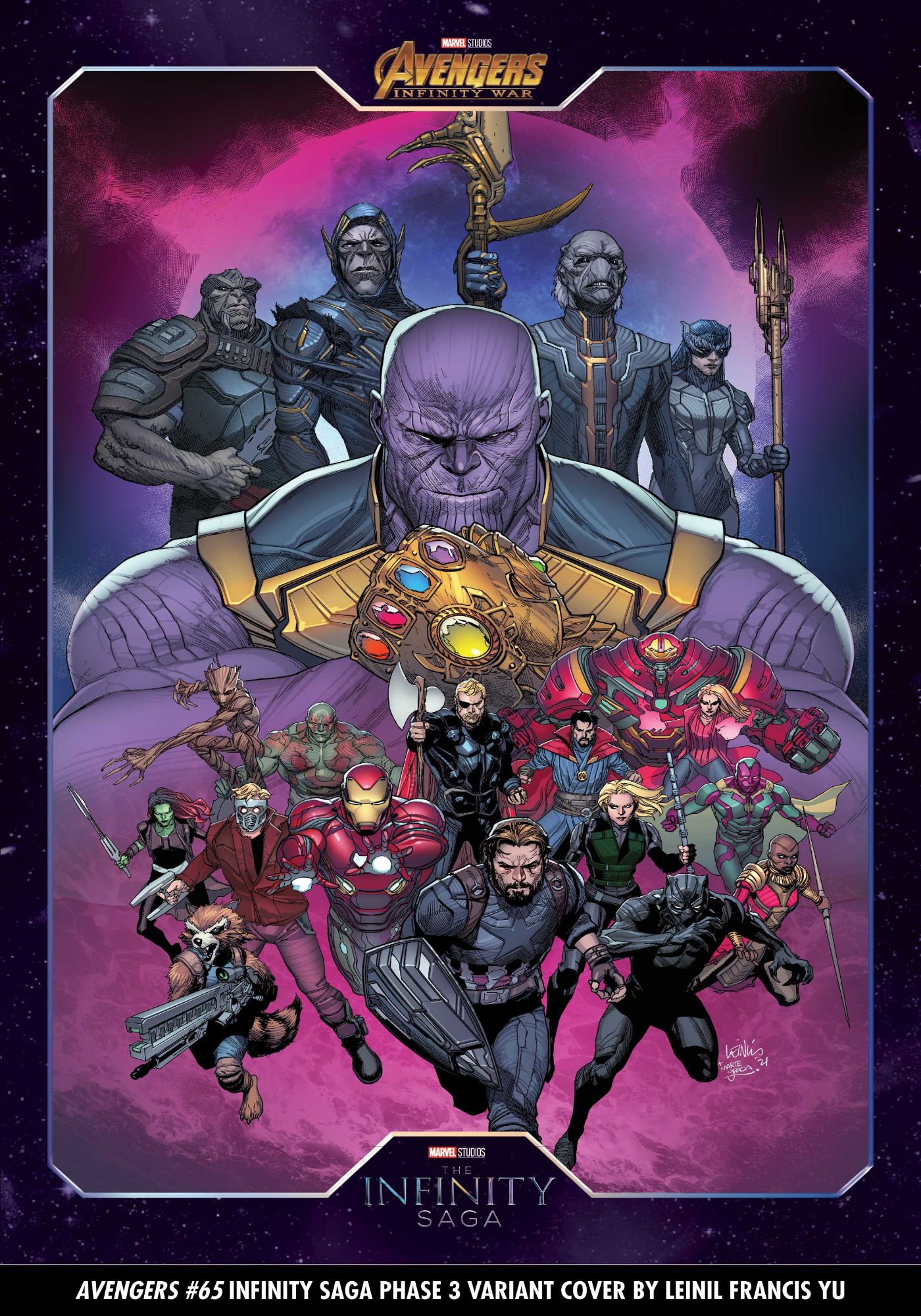 Marvel Comics' Epic Infinity Saga Cover Art Celebrates MCU Phase Three