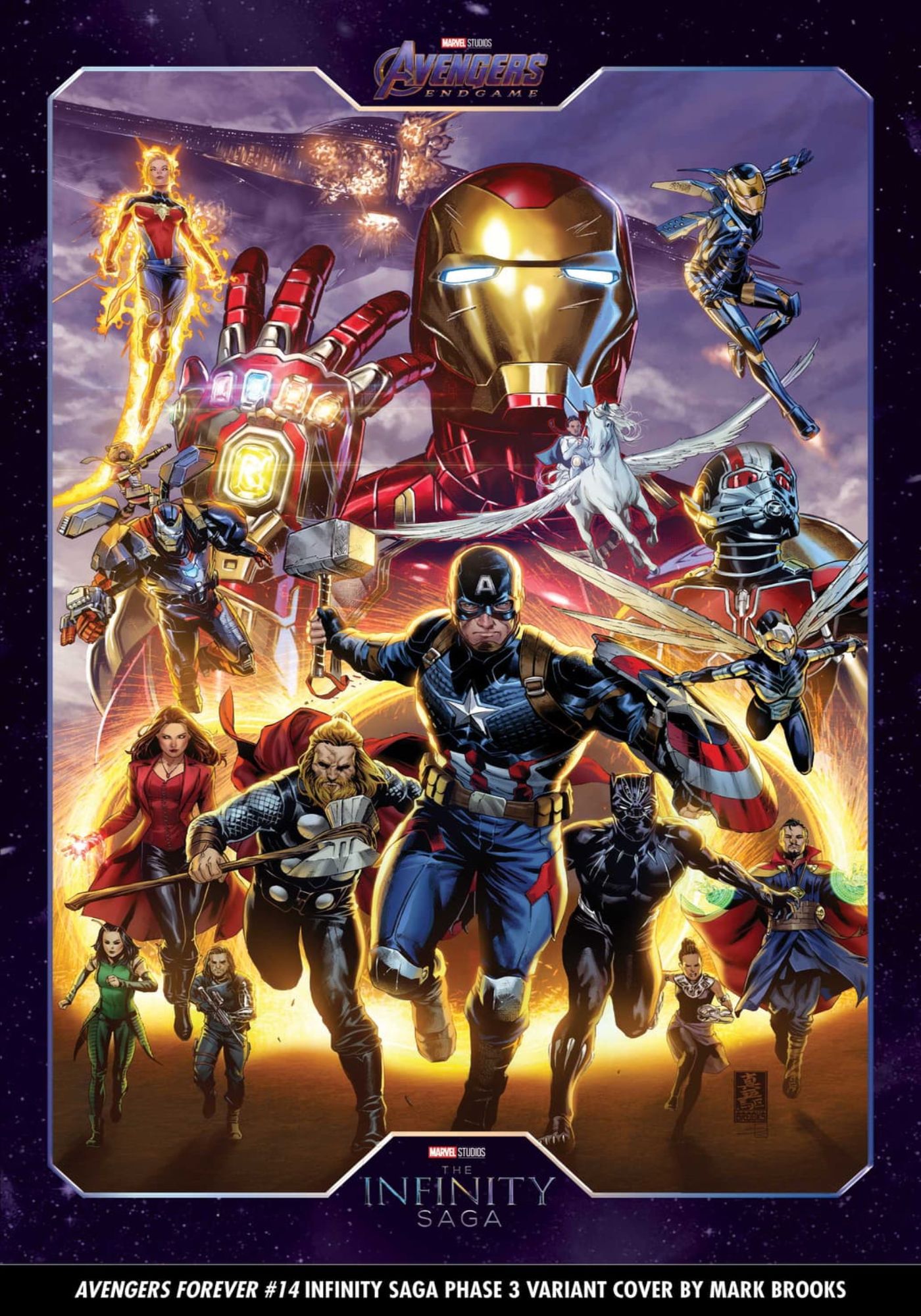 Marvel Comics' Epic Infinity Saga Cover Art Celebrates MCU Phase Three