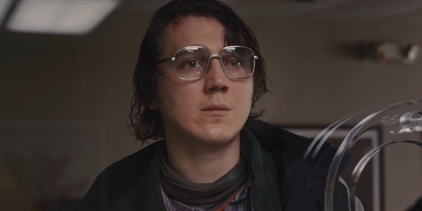 Paul Dano as Alex looking nervous in Prisoners