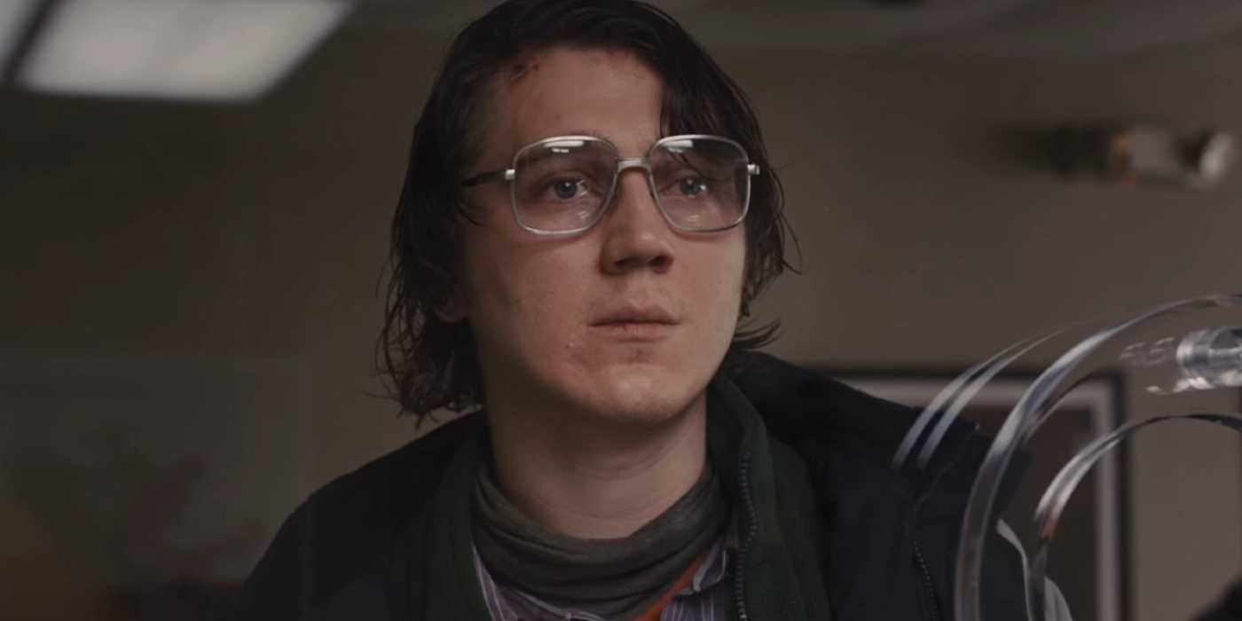 Paul Dano as Alex looking nervous in Prisoners
