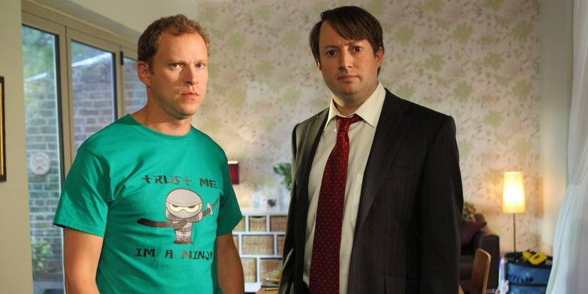 Peep Show David Mitchell as Mark and Robert Webb as Jez