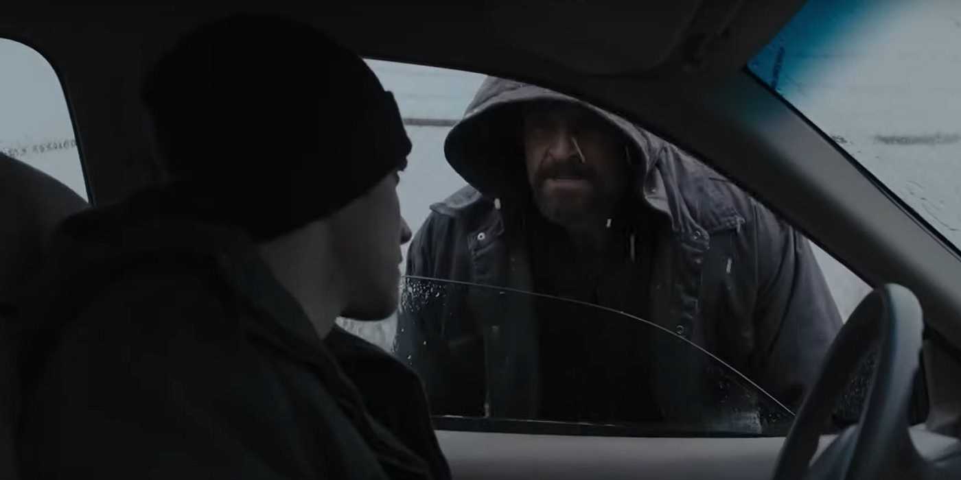 Prisoners Jake Gyllenhaal and Hugh Jackman Liquor Store confrontation scene