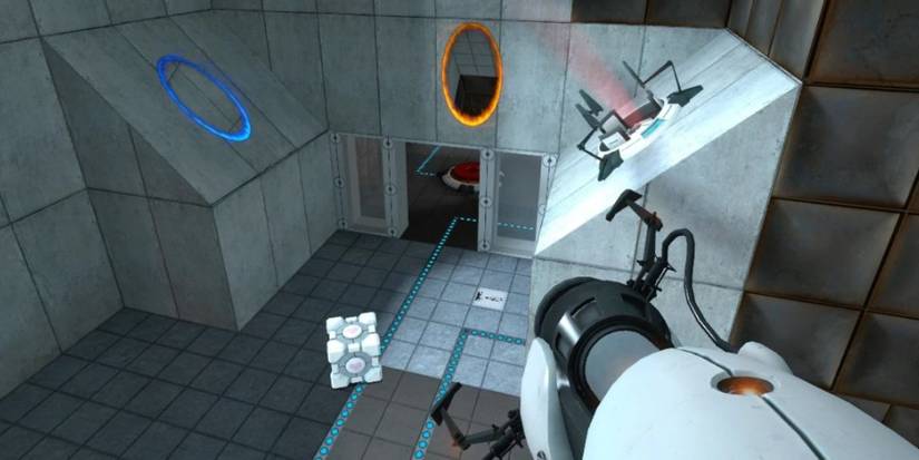 Gameplay screenshot from Portal.