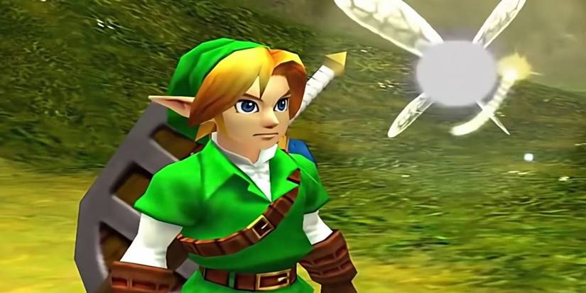 Link com Navi em Ocarina of Time