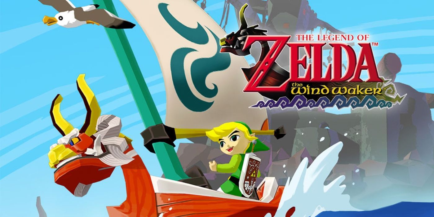 Seni video game untuk GameCube The Legend of Zelda: The Wind Waker.