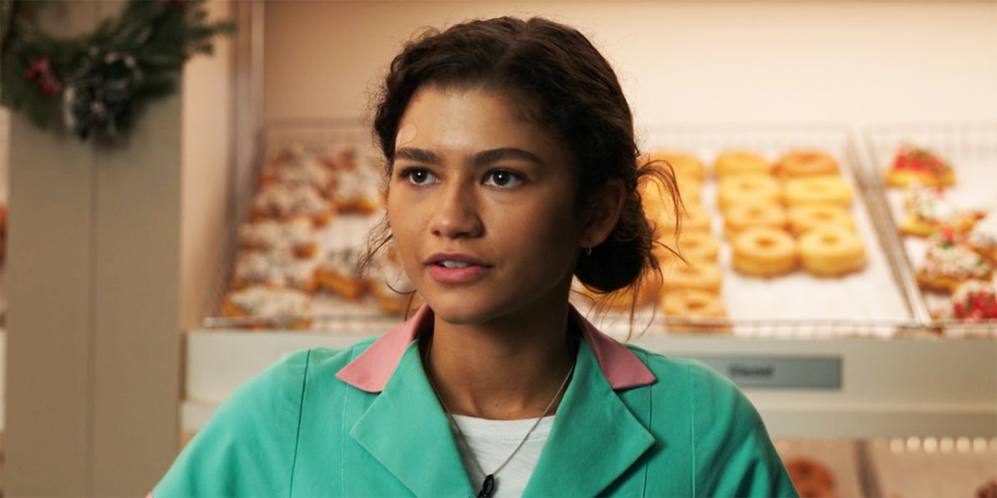 Zendaya's MJ working in a diner in Spider-Man No Way Home