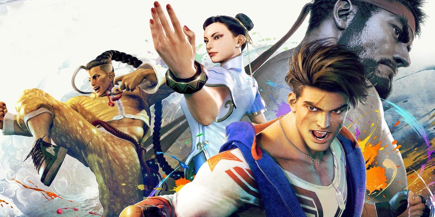 Street Fighter 6 art featuring Jamie, Chun-Li, Luke and Ryu