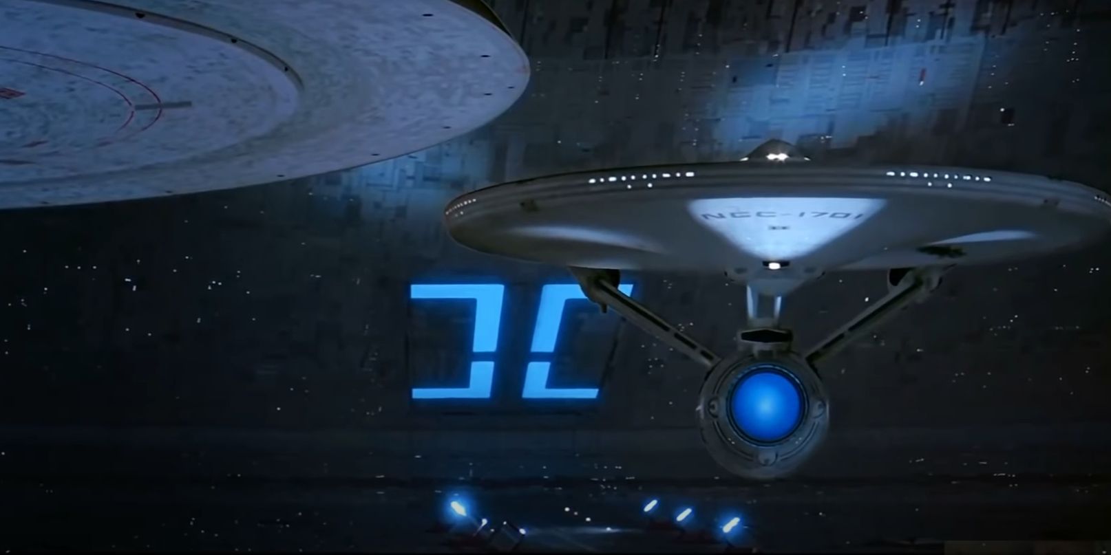 USS Enterprise in Spacedock in Star Trek III The Search For Spock