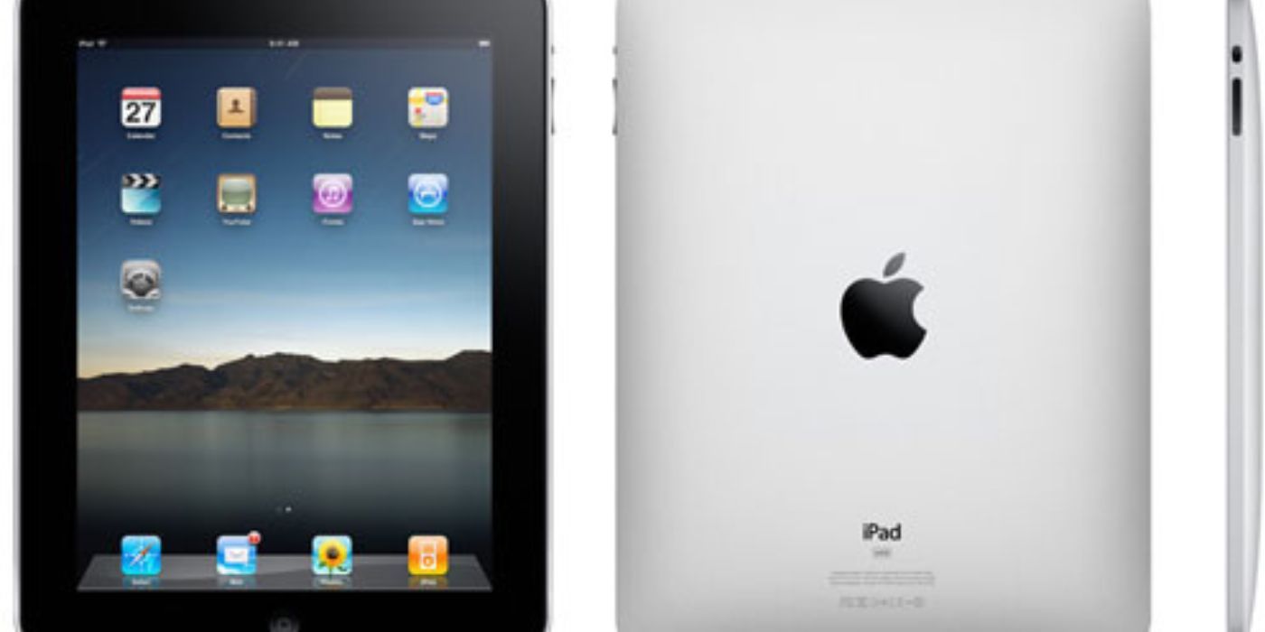 A split image of Apple iPad 2000