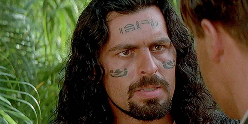 Ardeth Bay (Oded Fehr) with face tattoos in The Mummy Returns