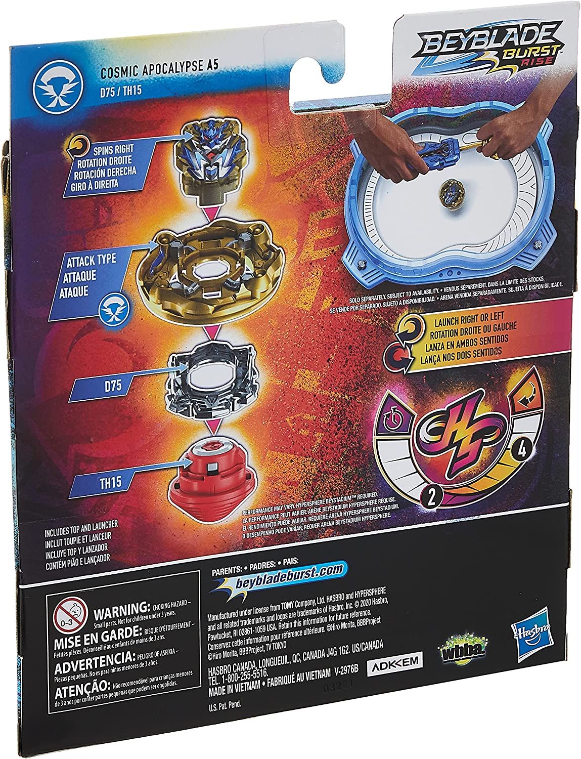 Beyblade Burst Rise Hypersphere Apocalypse Blade Set 3