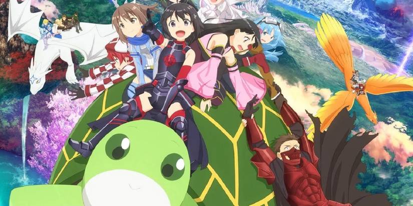  I Don't Want to Get Hurt, so I'll Max Out My Defense with Maple and her guild traveling on top of Syrup, her turtle.