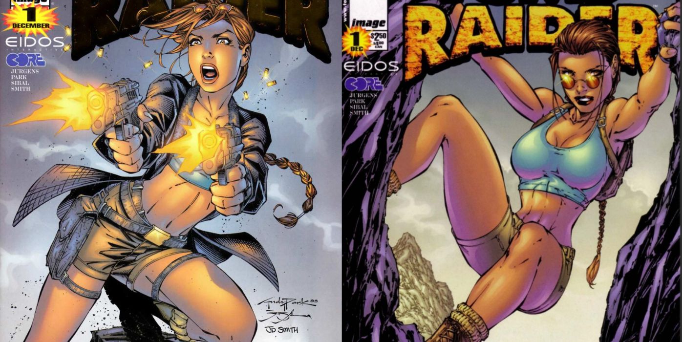 Split Image Tomb Raider #1 1999 Covers