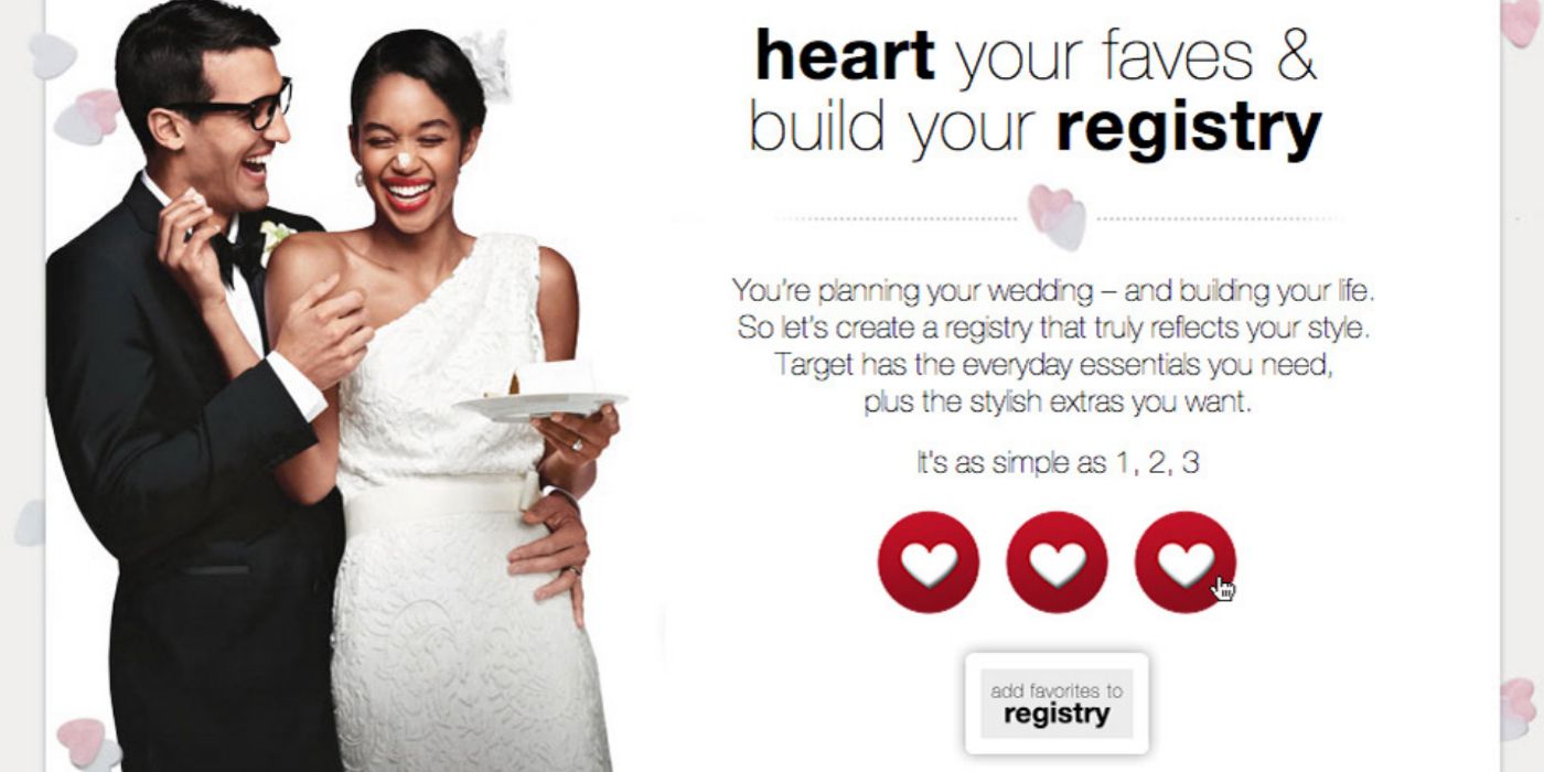 Target shop registries wedding