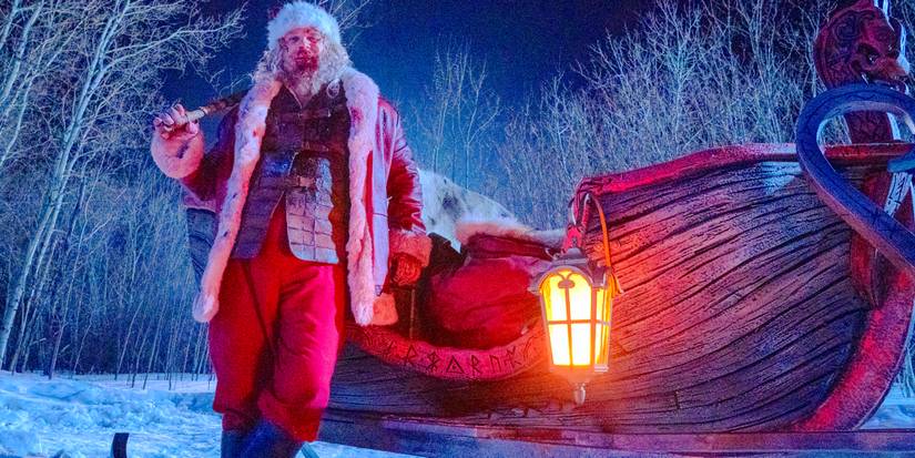 Babbo Natale come guerriero vichingo in Violent Night