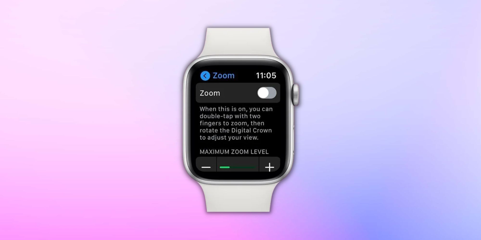Apple Watch accidental zoom scenarios illustration