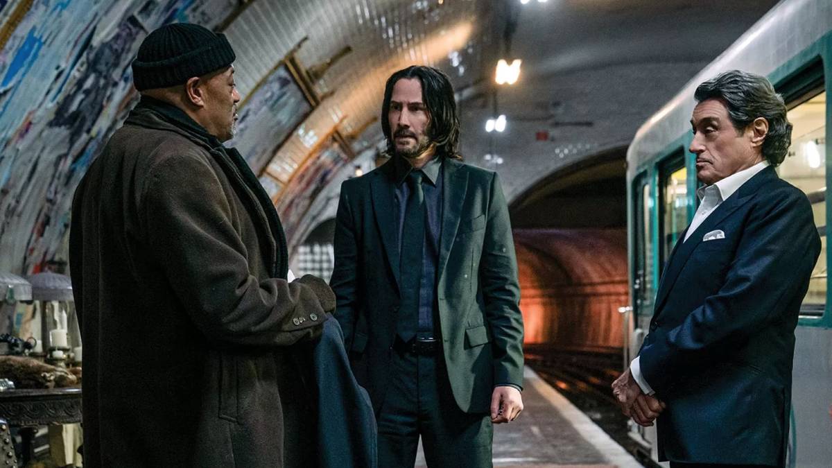 John Wick: Chapter 4 Images Features Keanu Reeves & Laurence Fishburne