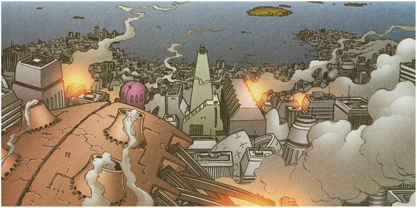 The mutant nation of Genosha in Marvel Comics.