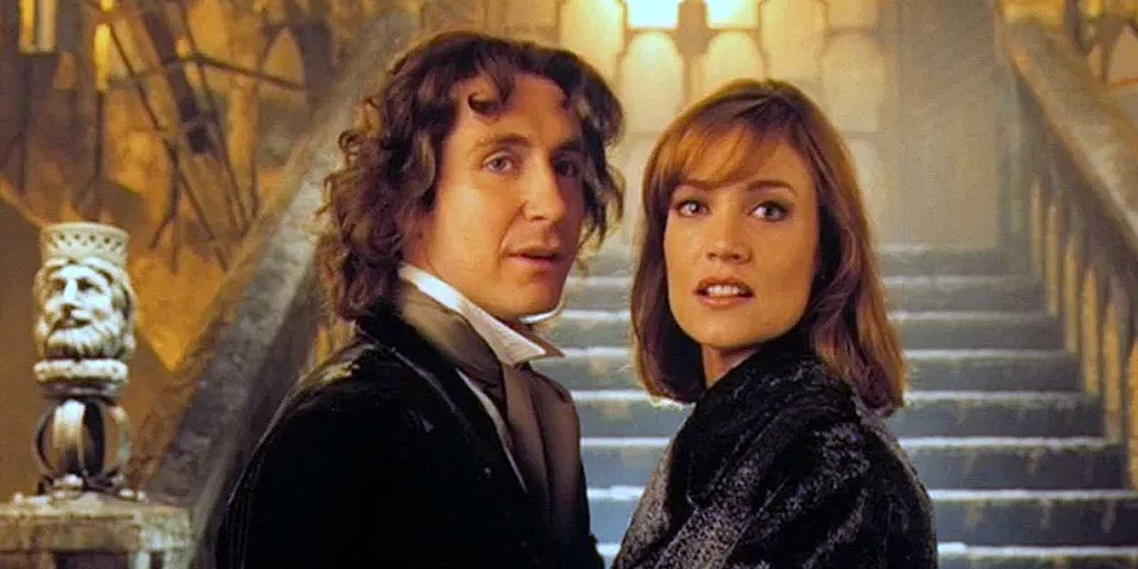 Paul McGann as Eighth Doctor and Daphne Ashbrook as Grace in the 1996 Doctor Who movie