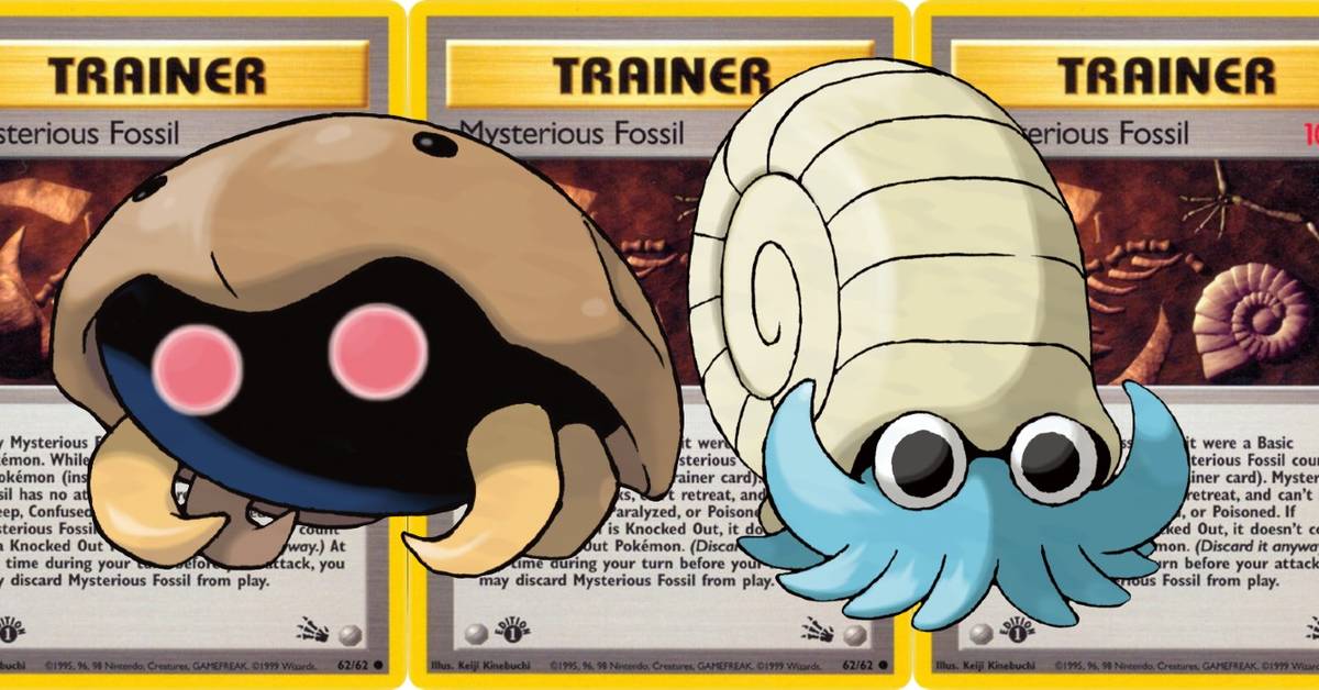 mysterious fossil pokemon card 2002 Nintendo Pokemon Legendary Collection Mysterious Fossil-Reverse Foil