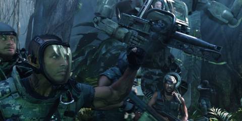 RDA soldiers sweeping the forests in Avatar: The Way of Water