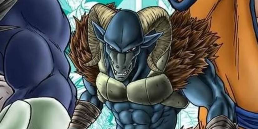Moro grinning in Dragon Ball Super manga.