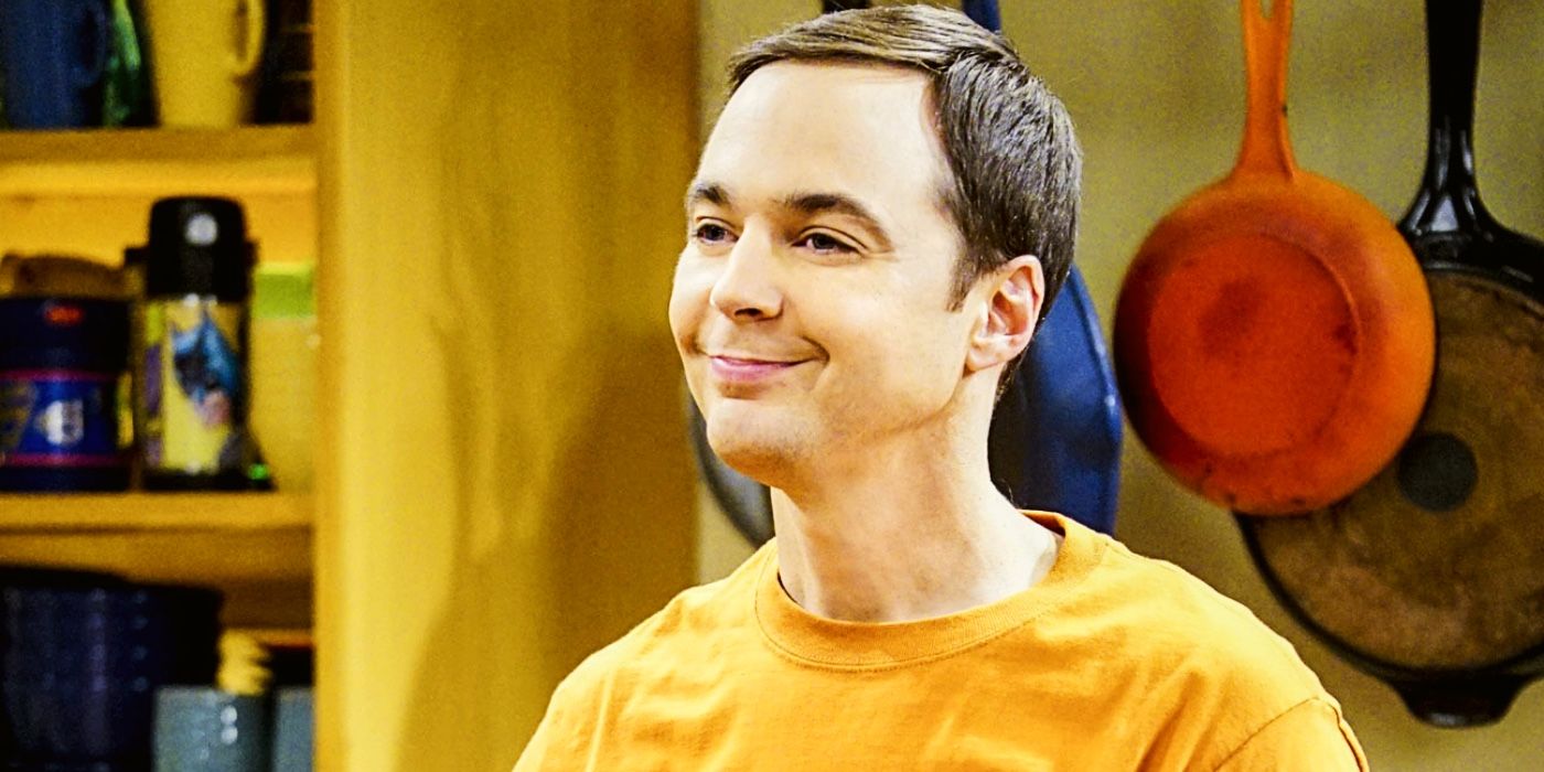 The Big Bang Theory's Sheldon smiling played by Jim Parsons