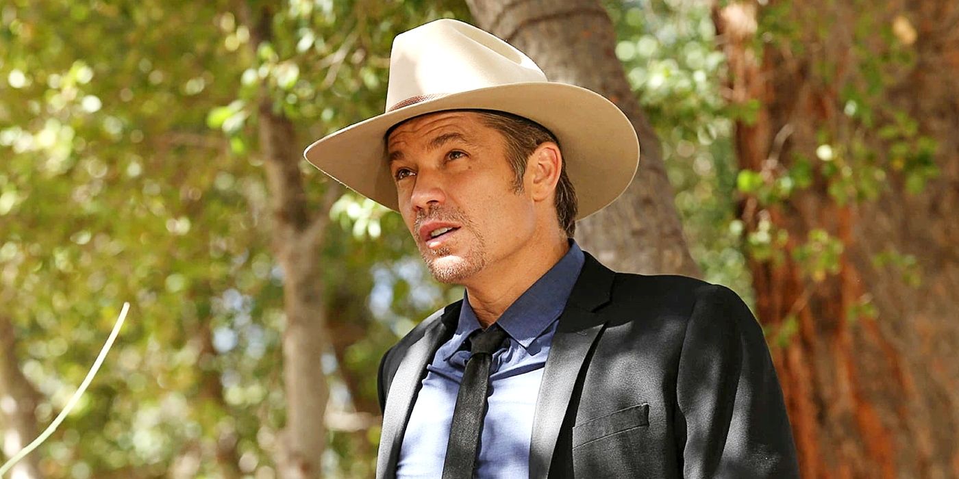 Timothy Olyphant as Raylan Givens in Justified.