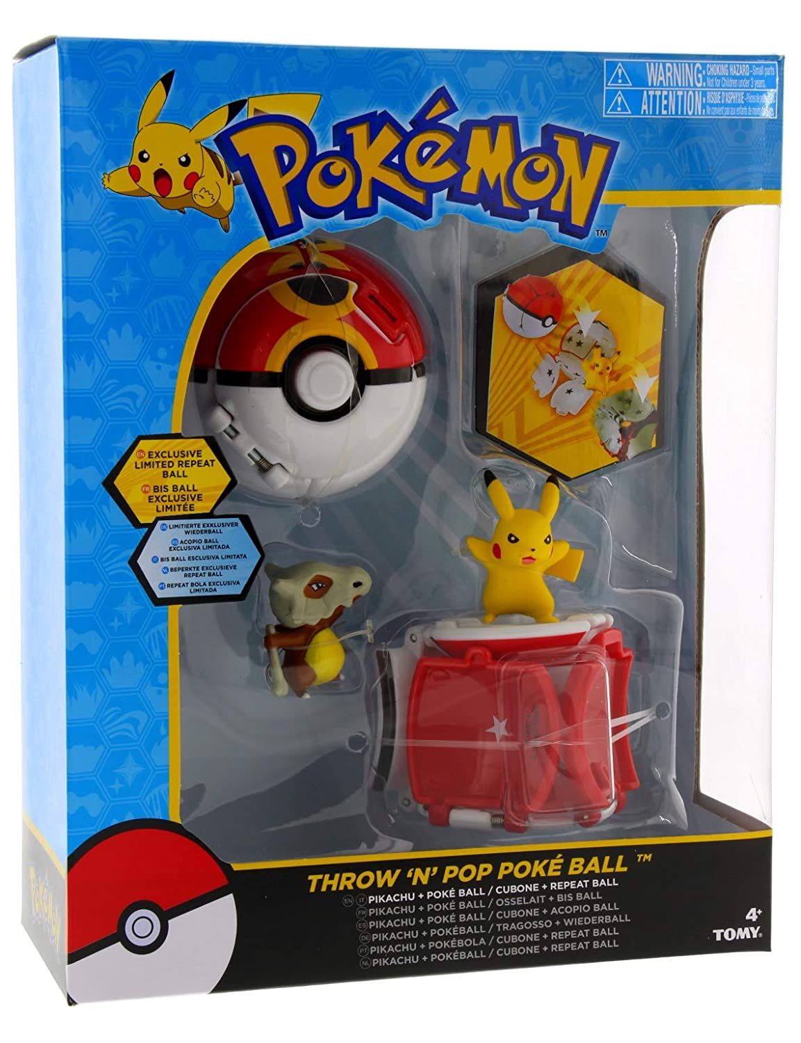 Tomy Pokemon Throw 'n Pop Duel Pikachu Pokeball é um dos melhores brinquedos Pokemon