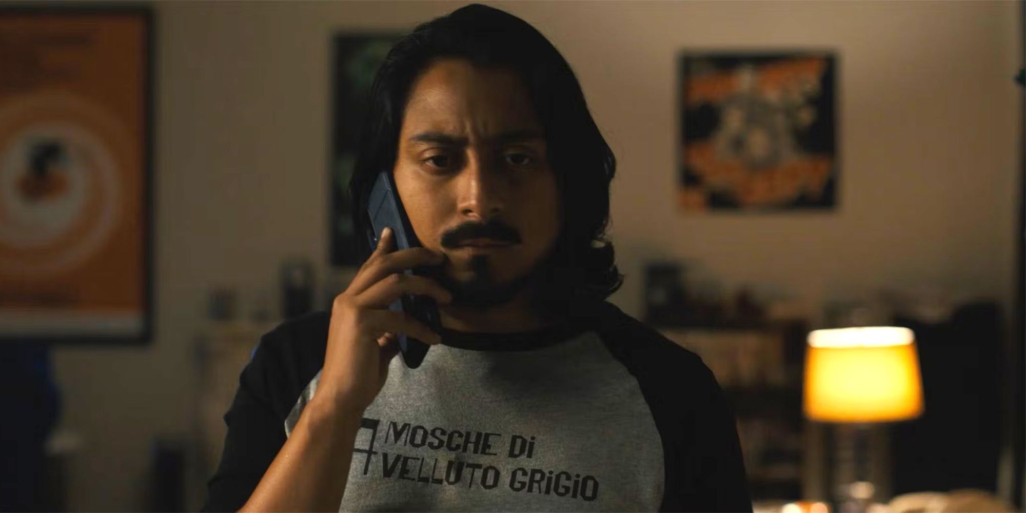 Tony Revolori as Jason on the phone in Scream 6