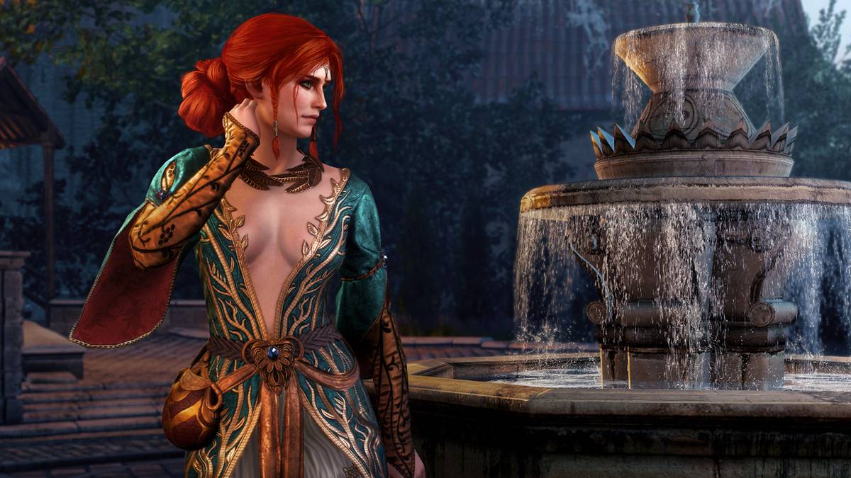 triss merigold green dress Triss Merigold Green Dress
