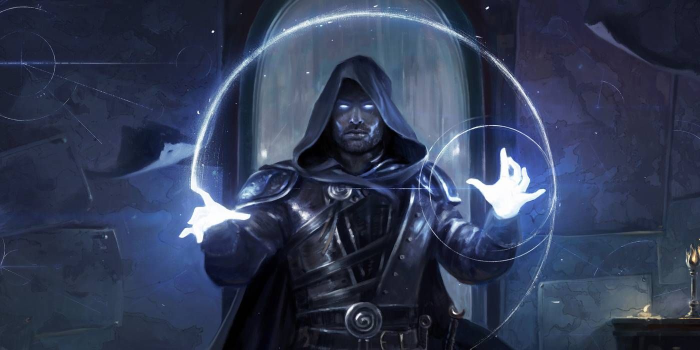 Rhystic Study - MtG Artwork of a spellcaster