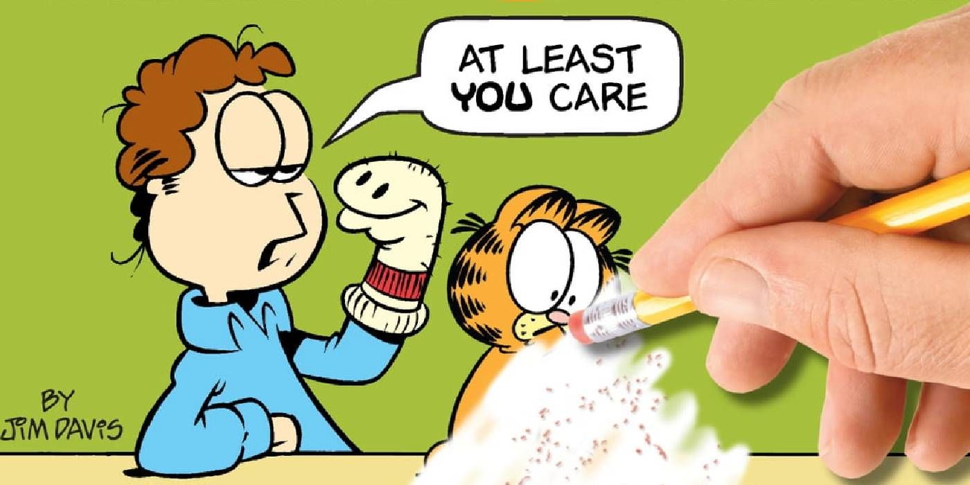 garfield minus garfield book cover of garfield being erased