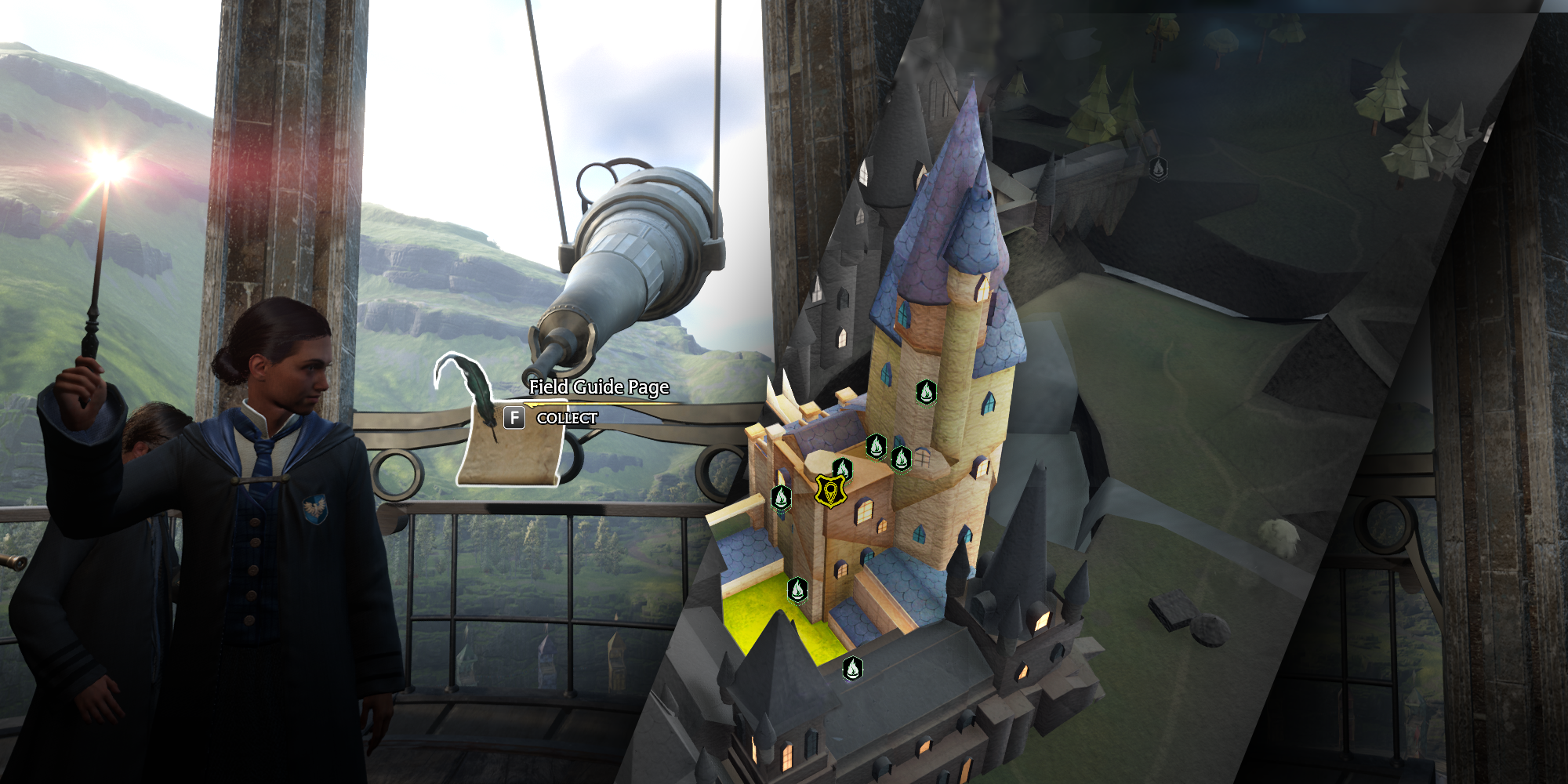 All Field Guide PAge Locations in Astronomy Wing Hogwarts Legacy