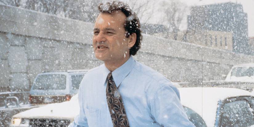 Bill Murray em Groundhog Day.