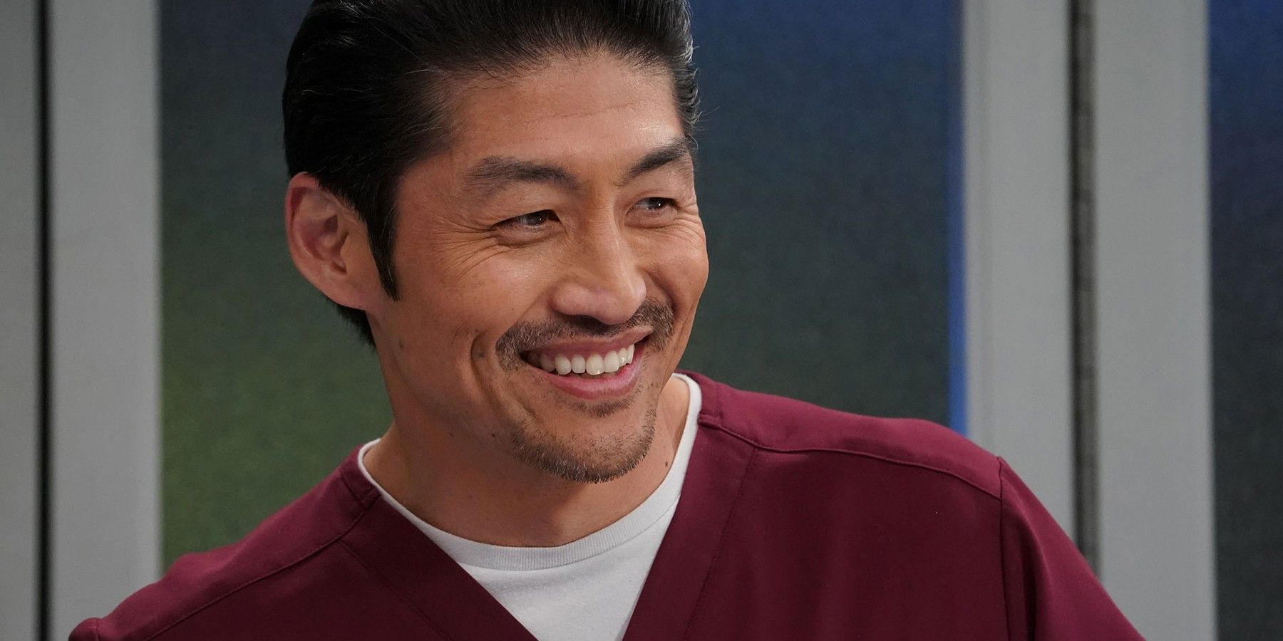 Brian Tee as Dr Choi smiling on Chicago Med