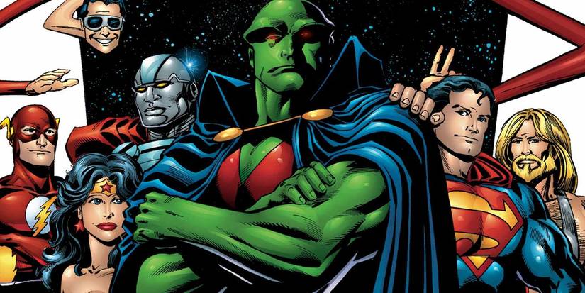 Martian Manhunter and the Justice League DC Comics
