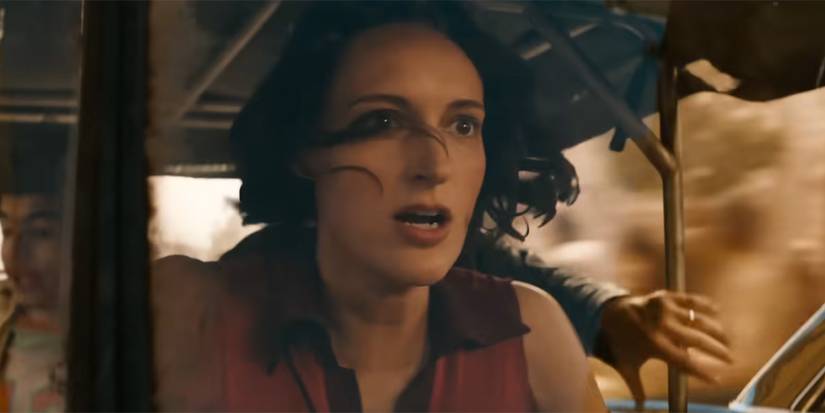 Пьюб Waller-Bridge на тук-туке в фильме «Индиана Джонс и Часы судьбы