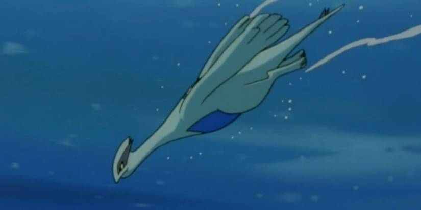 Pokémon: Lugia taucht im Film unter Wasser.