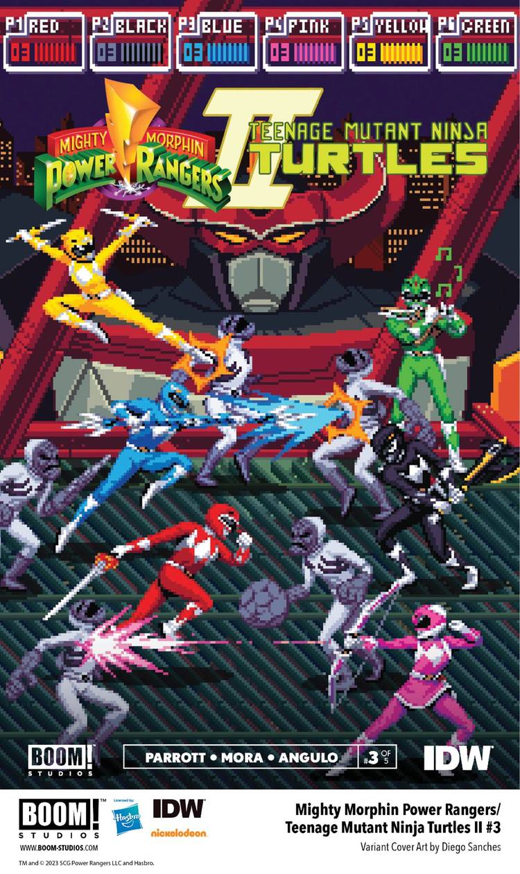 Official Power Rangers Pixel Art Creates Ultimate 80s Arcade Game