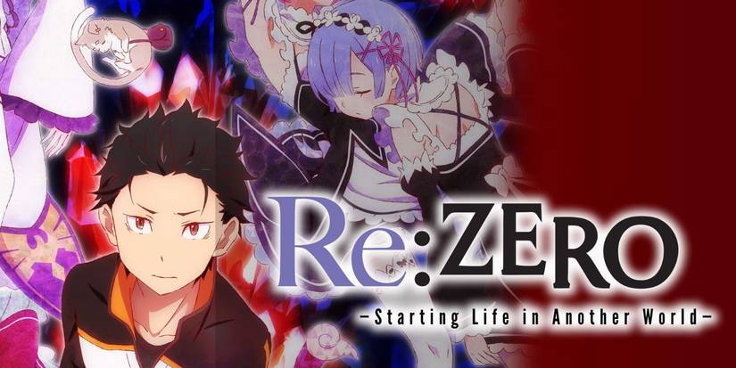 Promotional for Rezero with Subaru Natsuki frowning